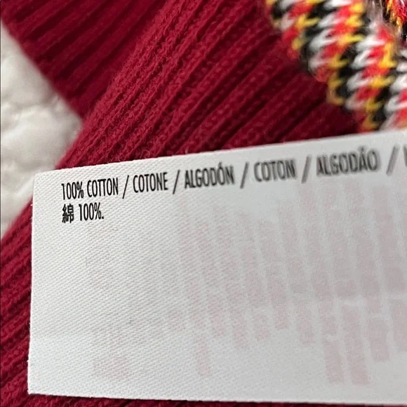 Disney Mickey Mouse Red Cardigan Sweater Sz small Graphic Knit Button Front - Picture 3 of 5